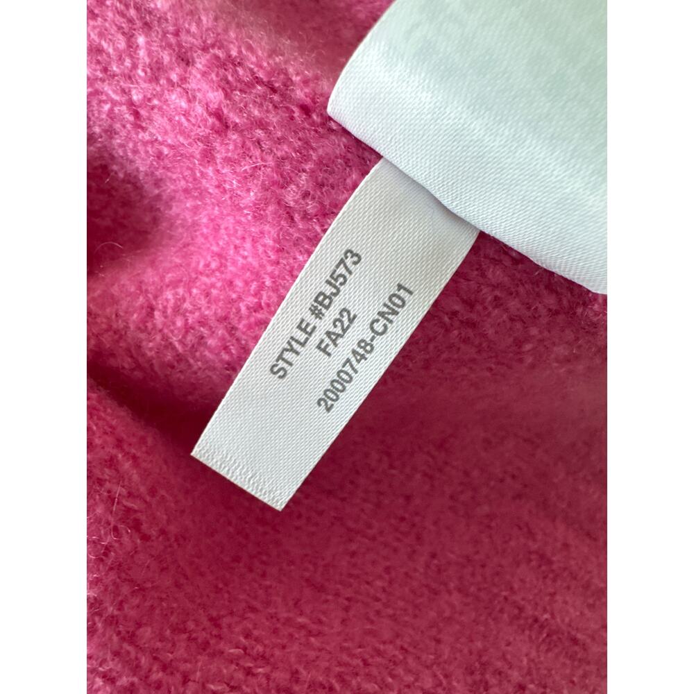 J. CREW Cashmere-blend bouclé cropped cardigan sweater Pink Size XS - Picture 6 of 8